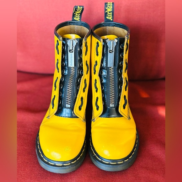 Dr Martens 1460 Yellow combat boots bundle - Picture 2 of 12